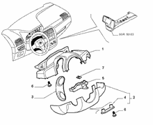 70502-060 STEERING COLUMN GUARDS