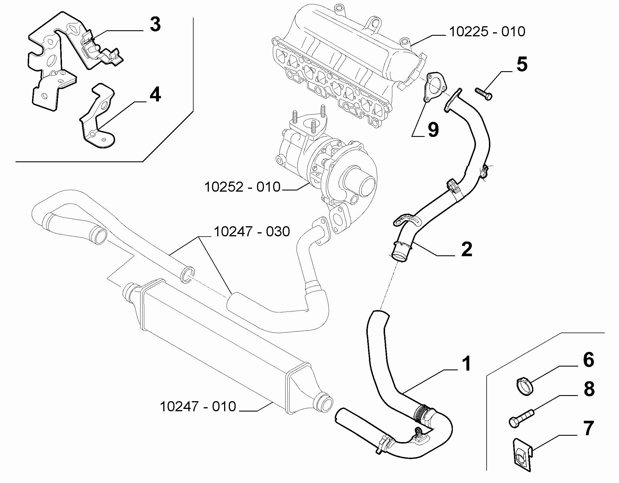 10247-020 COOLER PIPING SUCTION DUCT