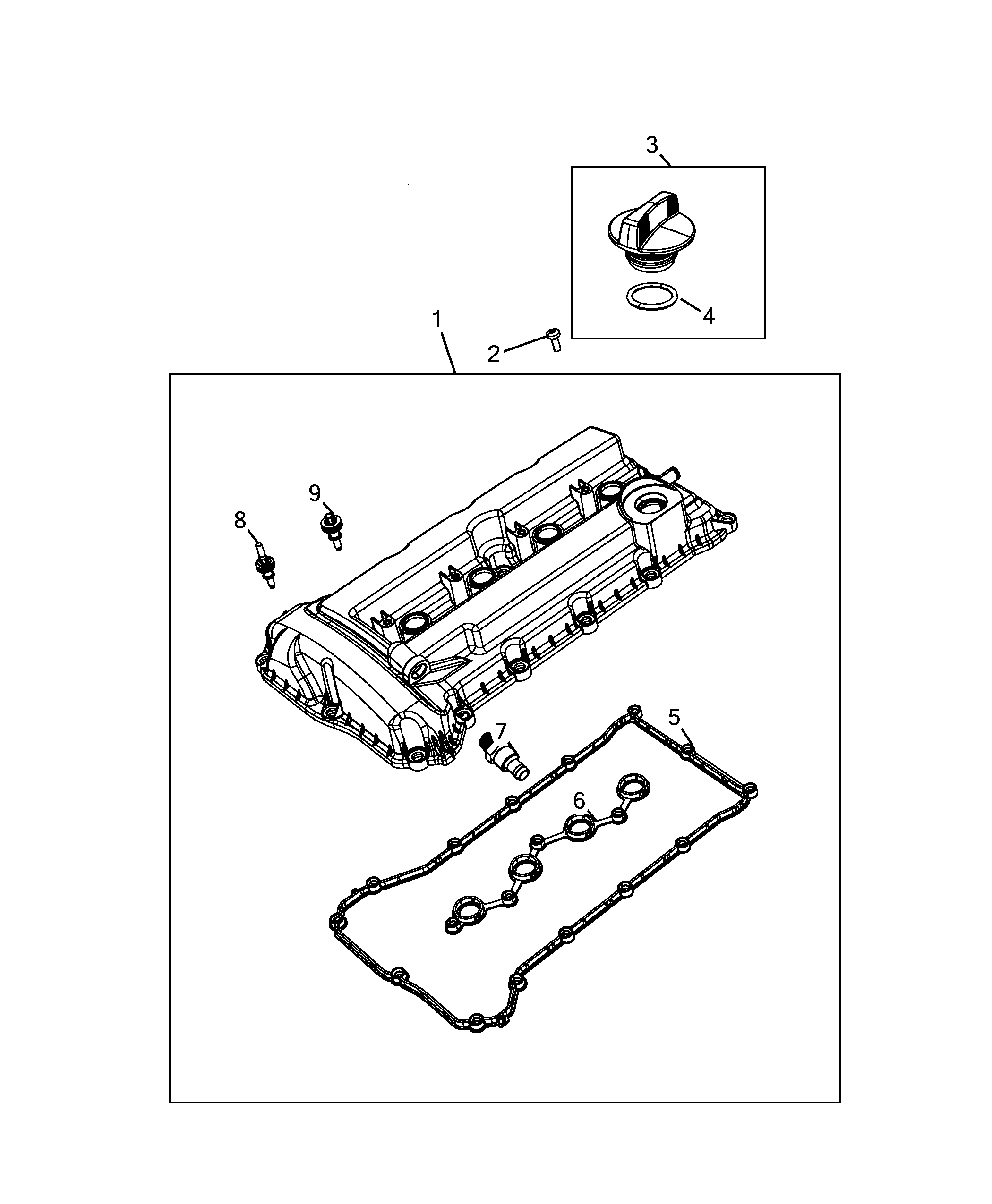 10101-030 CYLINDER HEAD AND GASKET COVERS
