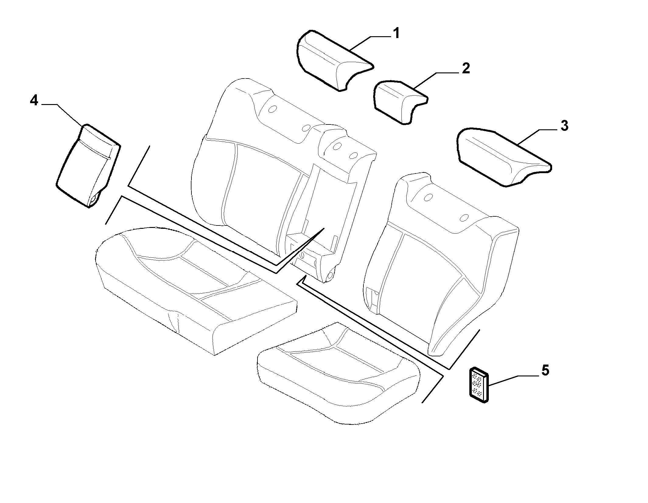 70615/03 REAR SEAT LINING