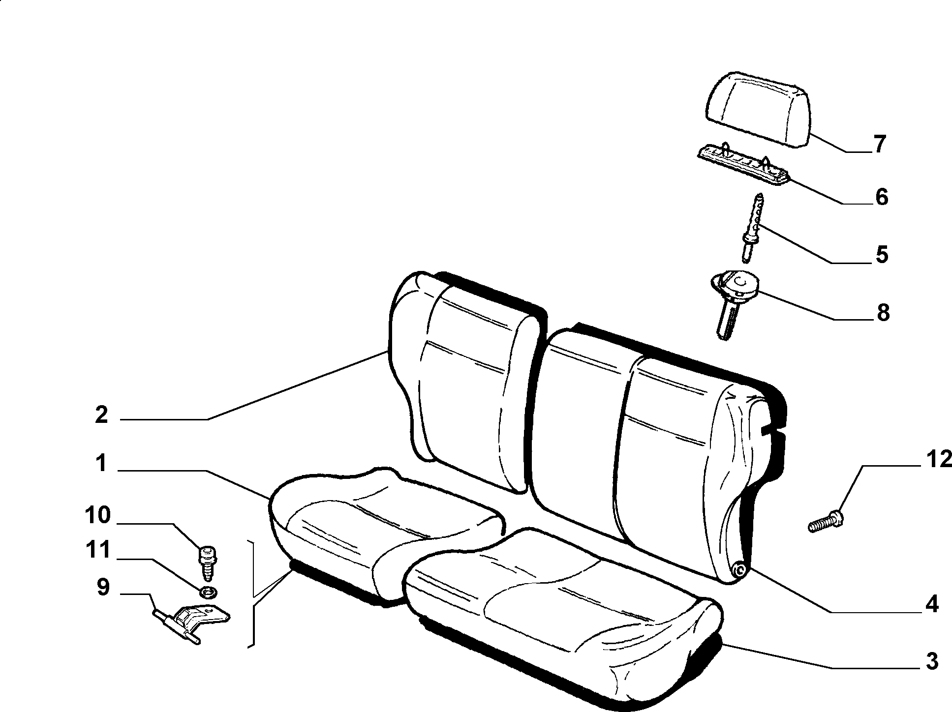 70613/04 REAR SEAT