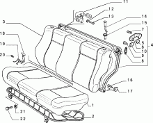 70613/00 REAR SEAT 