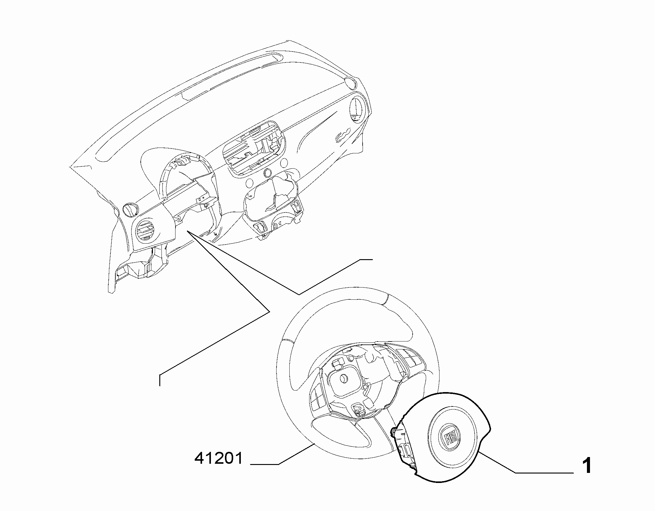55508-010 DRIVERS AIRBAG