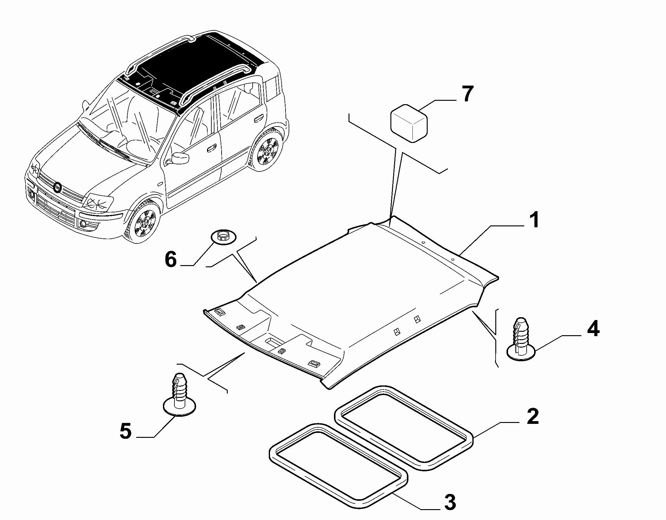 70523-010 INTERNAL ROOF LINING