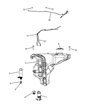 55514-030 WINDSHIELD WIPER RESERVOIR