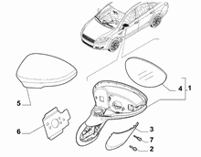 70740-020 WING MIRRORS