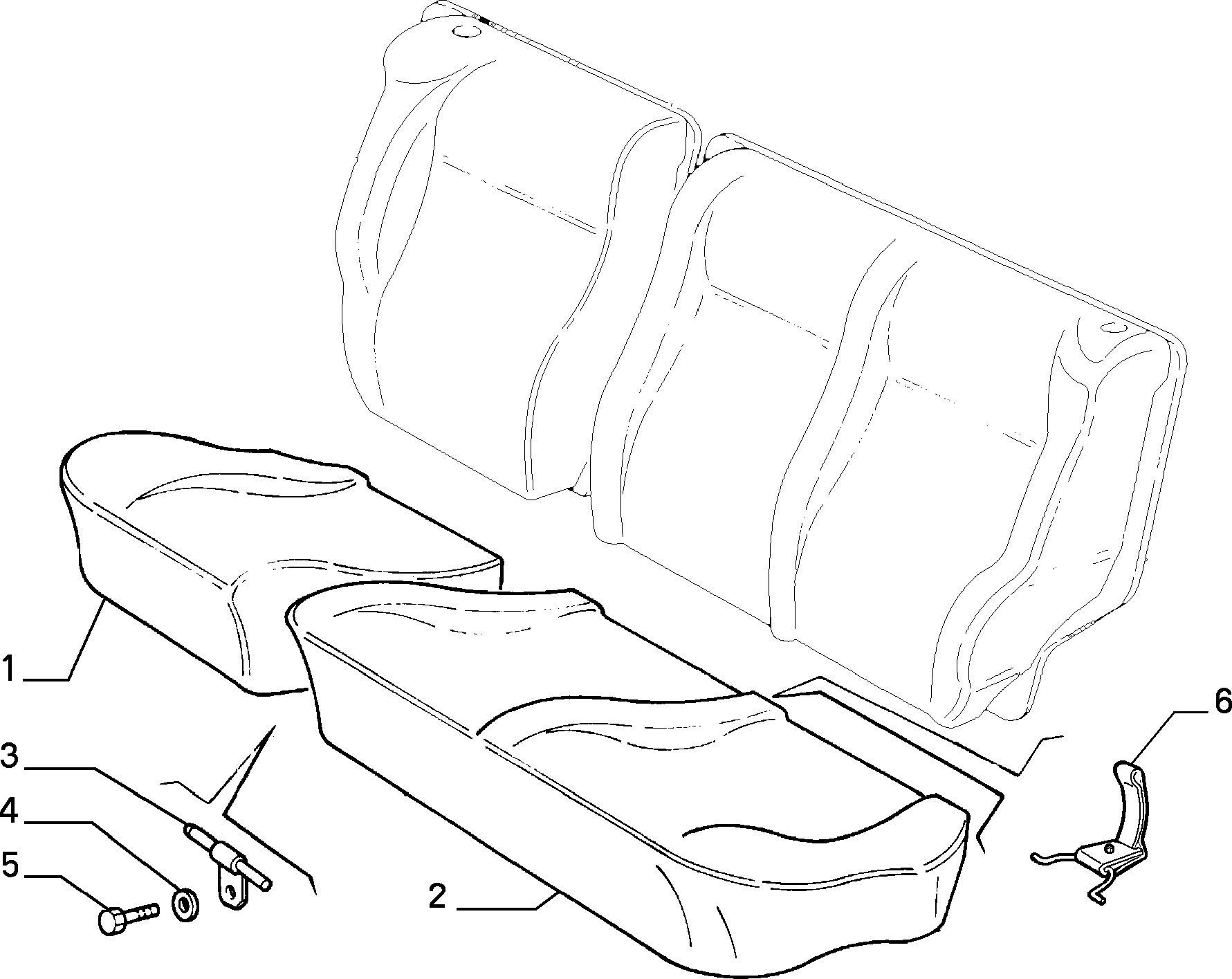 70613/01 REAR SEAT