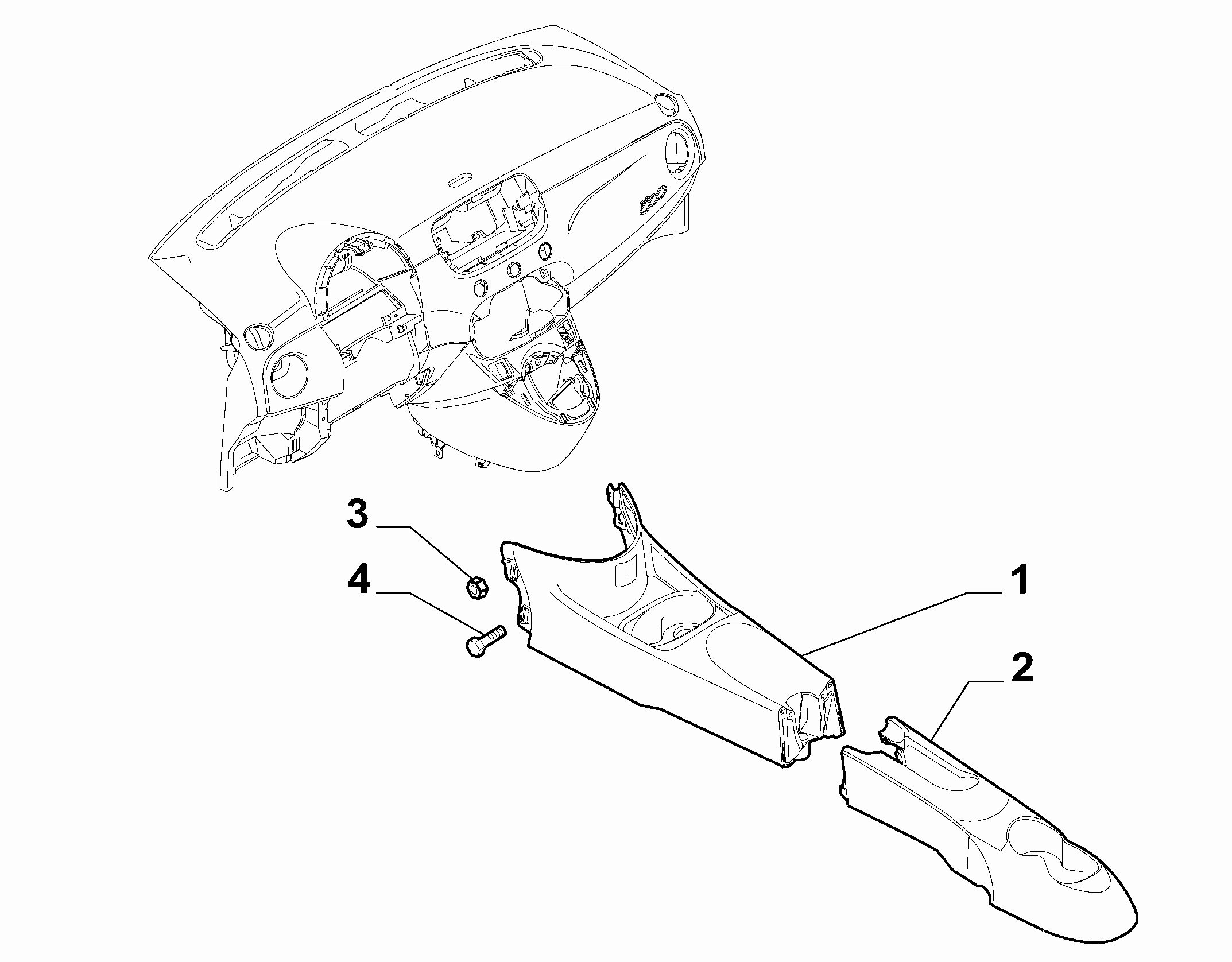 70504-010 SHAFT TUNNEL CONSOLE