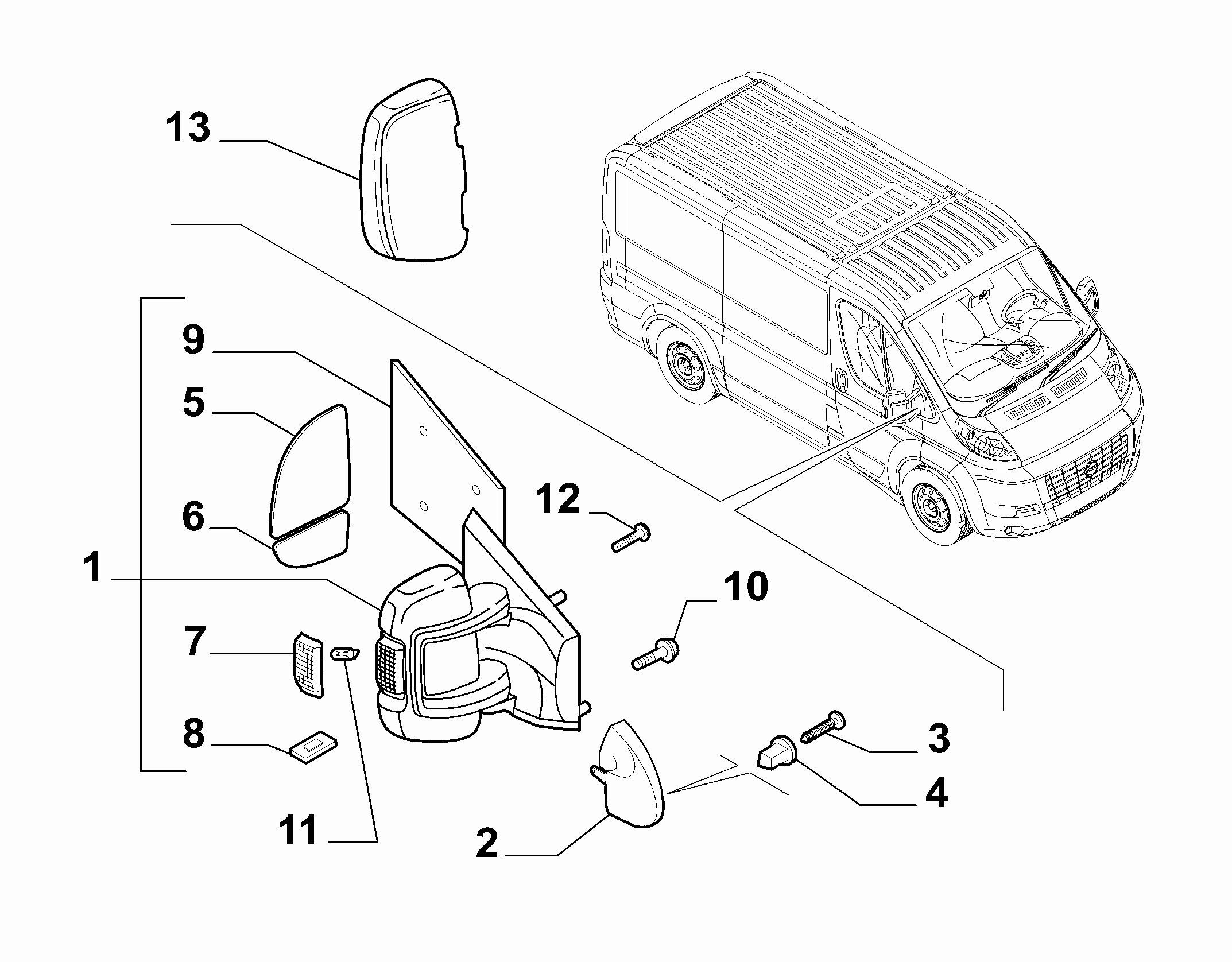 70740-020 WING MIRRORS