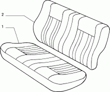 70615/00 REAR SEAT LINING