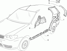 70004/00 КУЗОВ, РАМЫ (ЗАДНЯЯ ЧАСТЬ) 