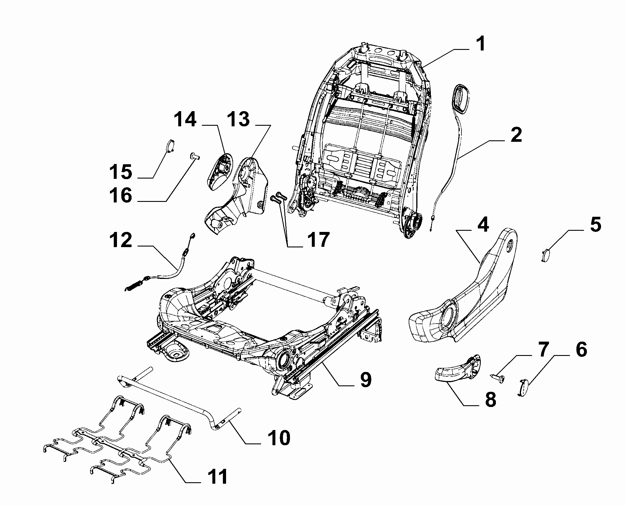 70601-020 FRONT SEAT FRAME