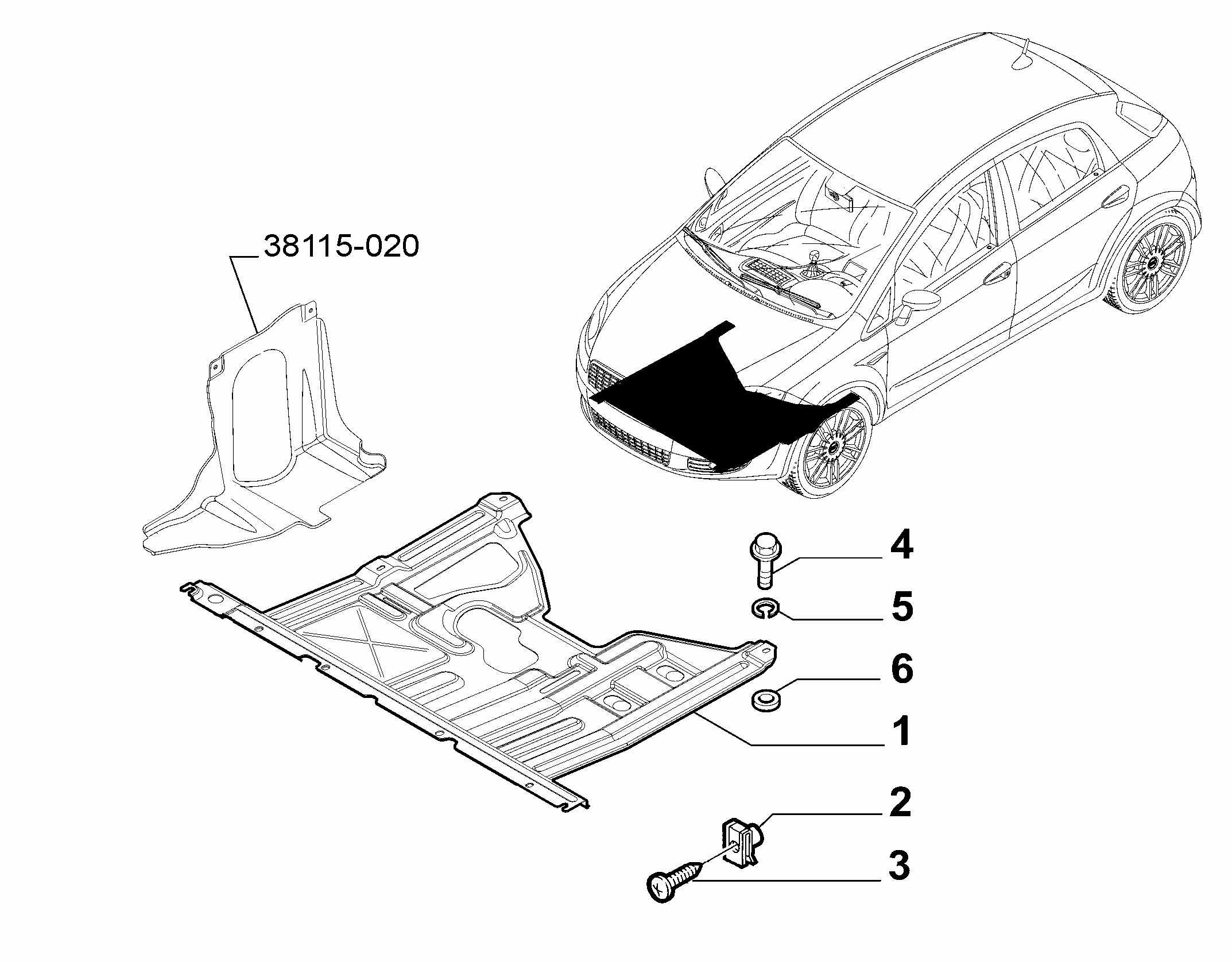 38115-010 ENGINE UNDERSIDE GUARD