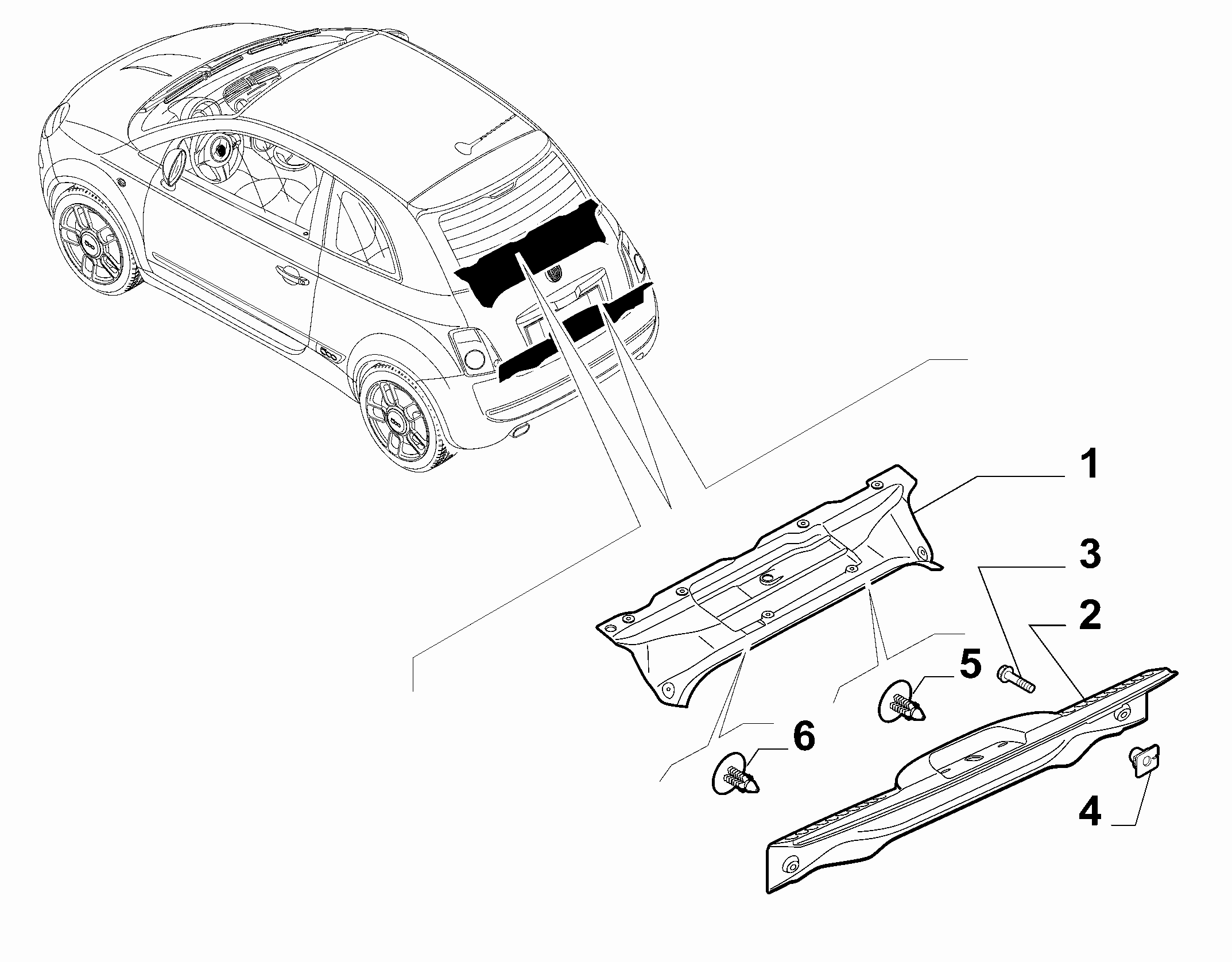 70526-020 REAR TRUNK INTERNAL LINING