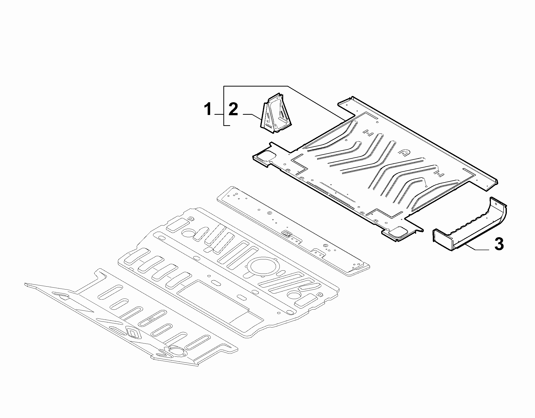 70006-020 REAR FLOOR PANEL