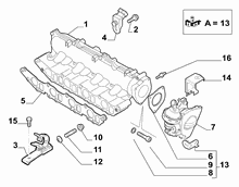 10255-010 INTAKE MANIFOLD AND BUTTERFLY CLIPS