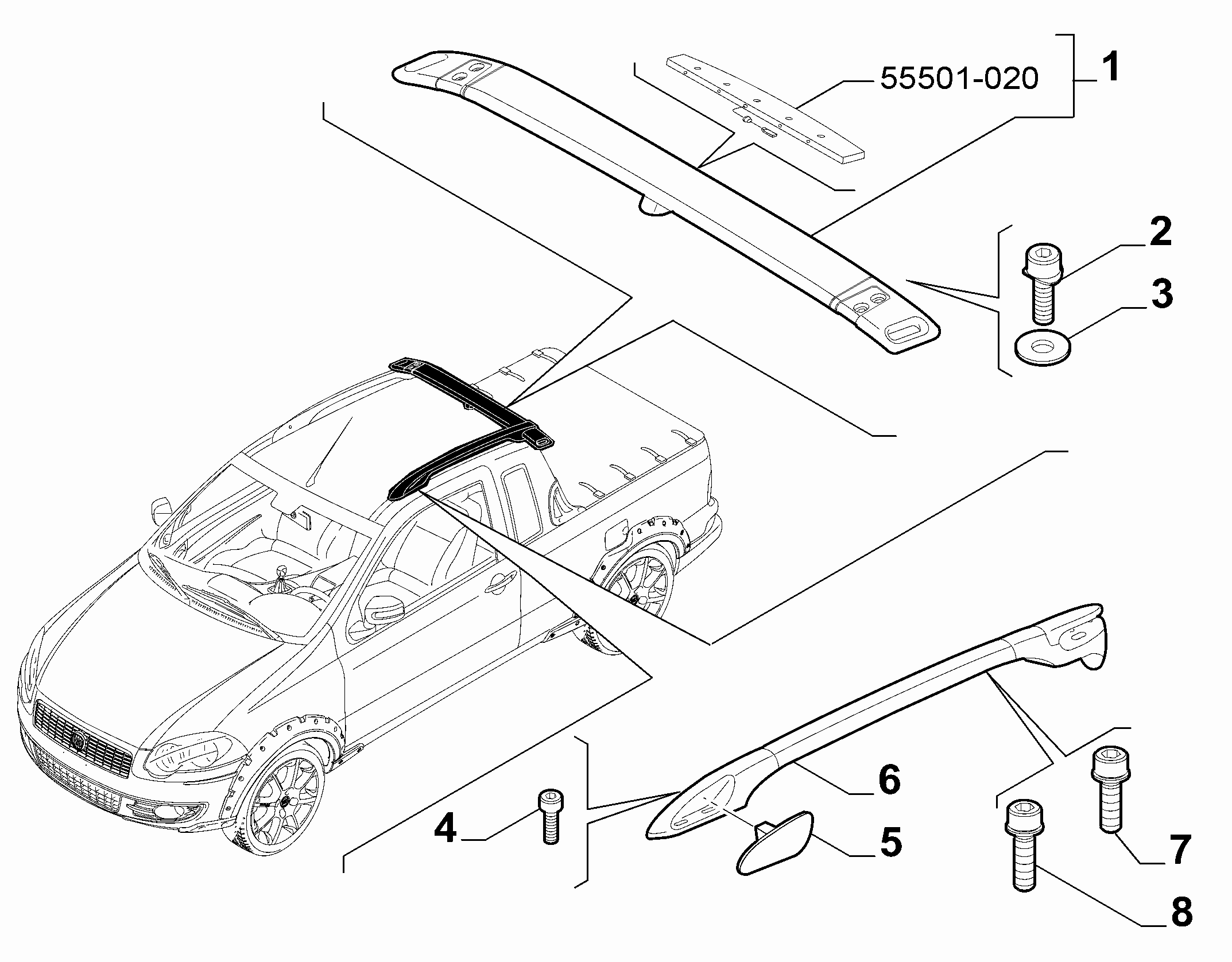 70732-020 ROOF RACKS