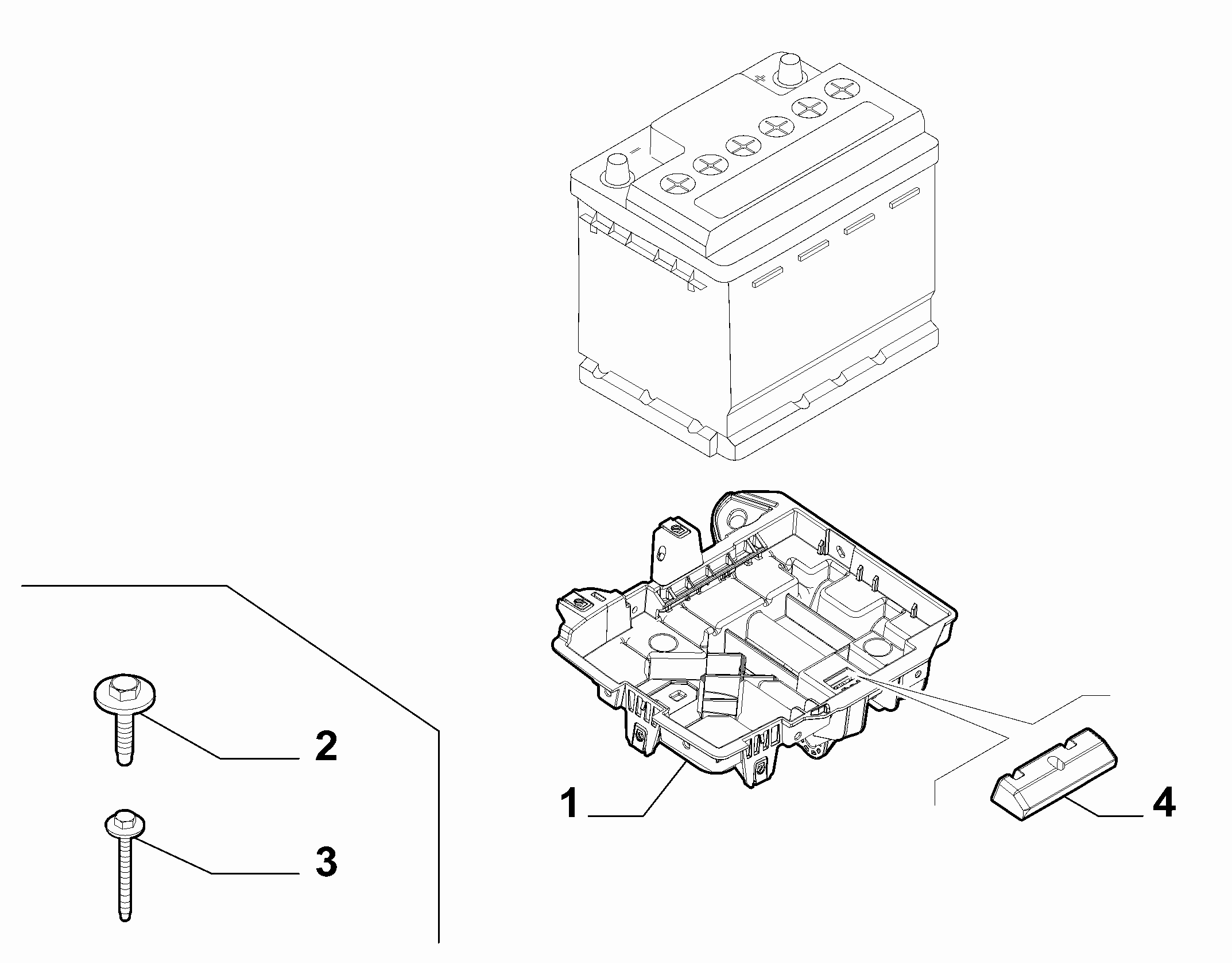 55300-030 BATTERY SUPPORT