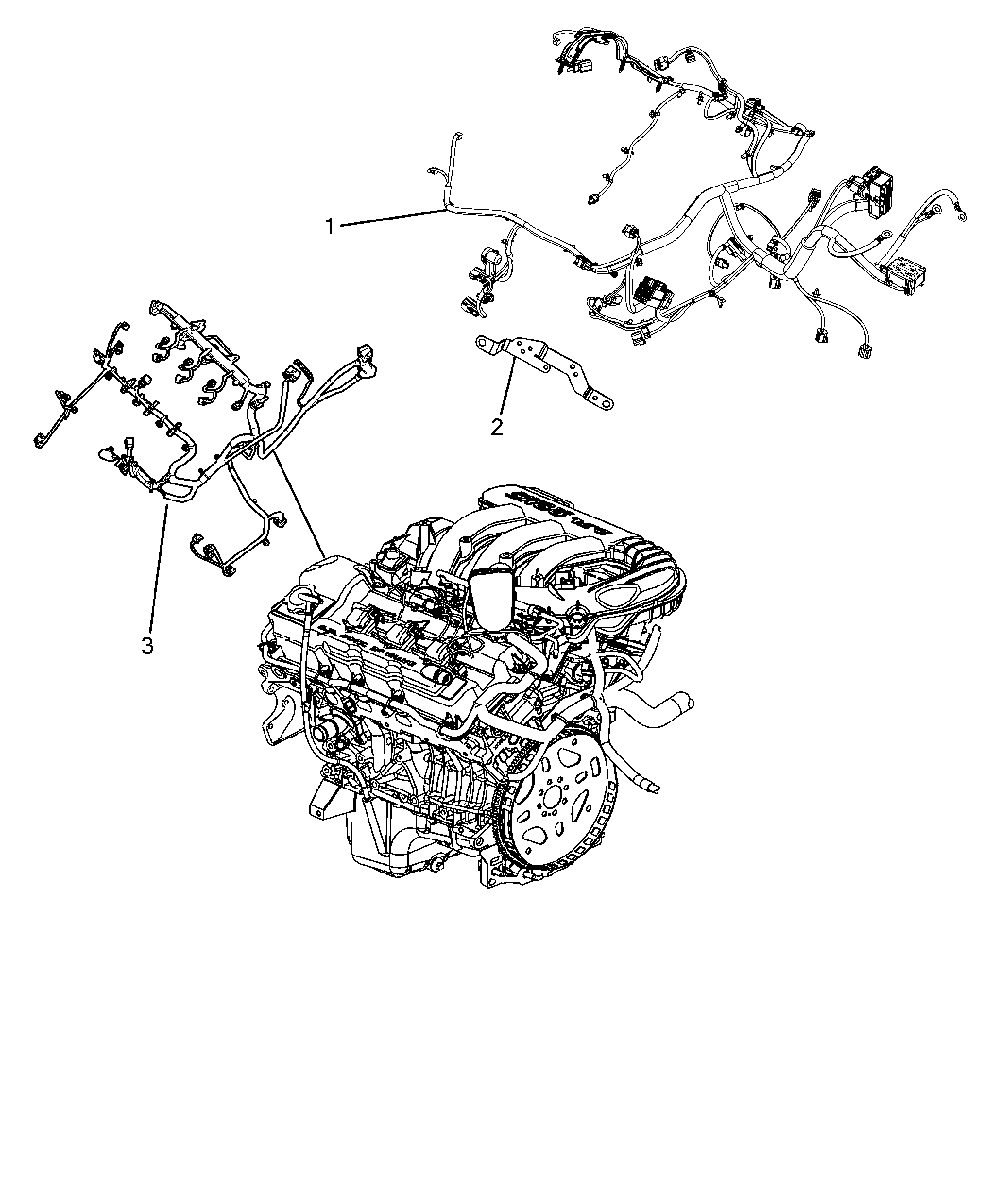 10226-040 ENGINE HARNESS AND SUPPORTS