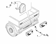 55401-040 REVERSE FOG TAIL LAMP
