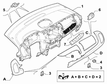 70502-010 DASHBOARD INSTRUMENT HOLDER