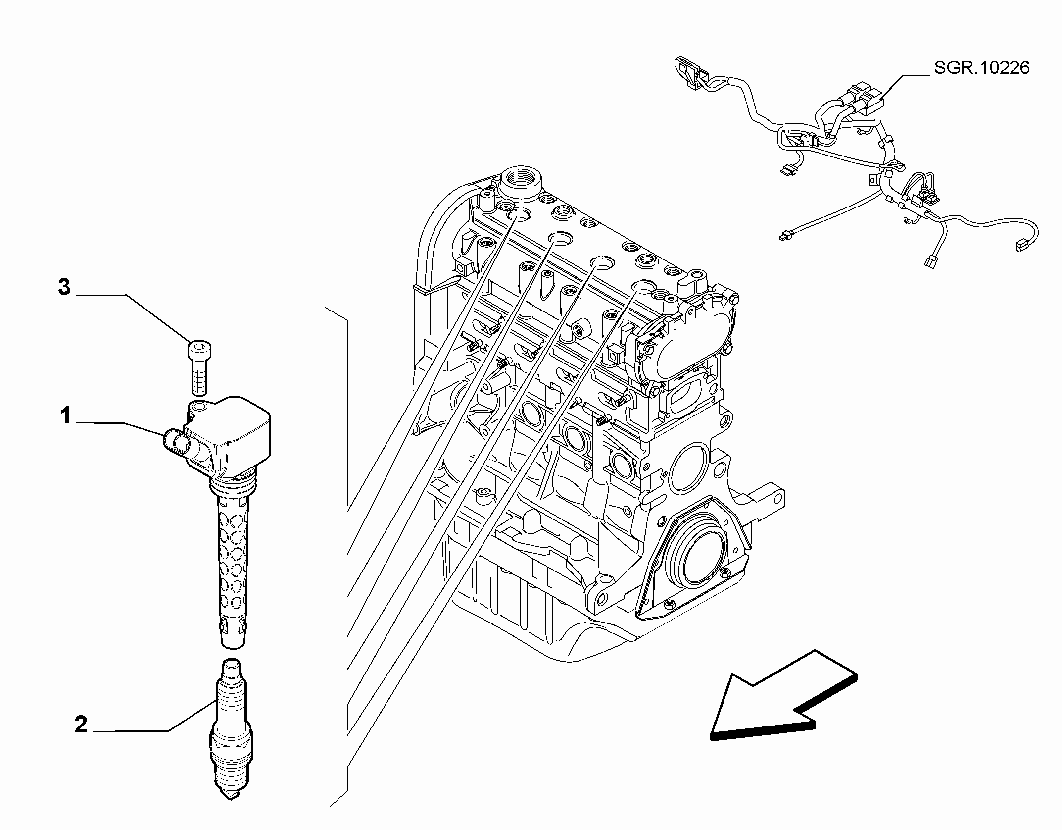 55101-020 SPARK PLUGS AND IGNITION CABLES