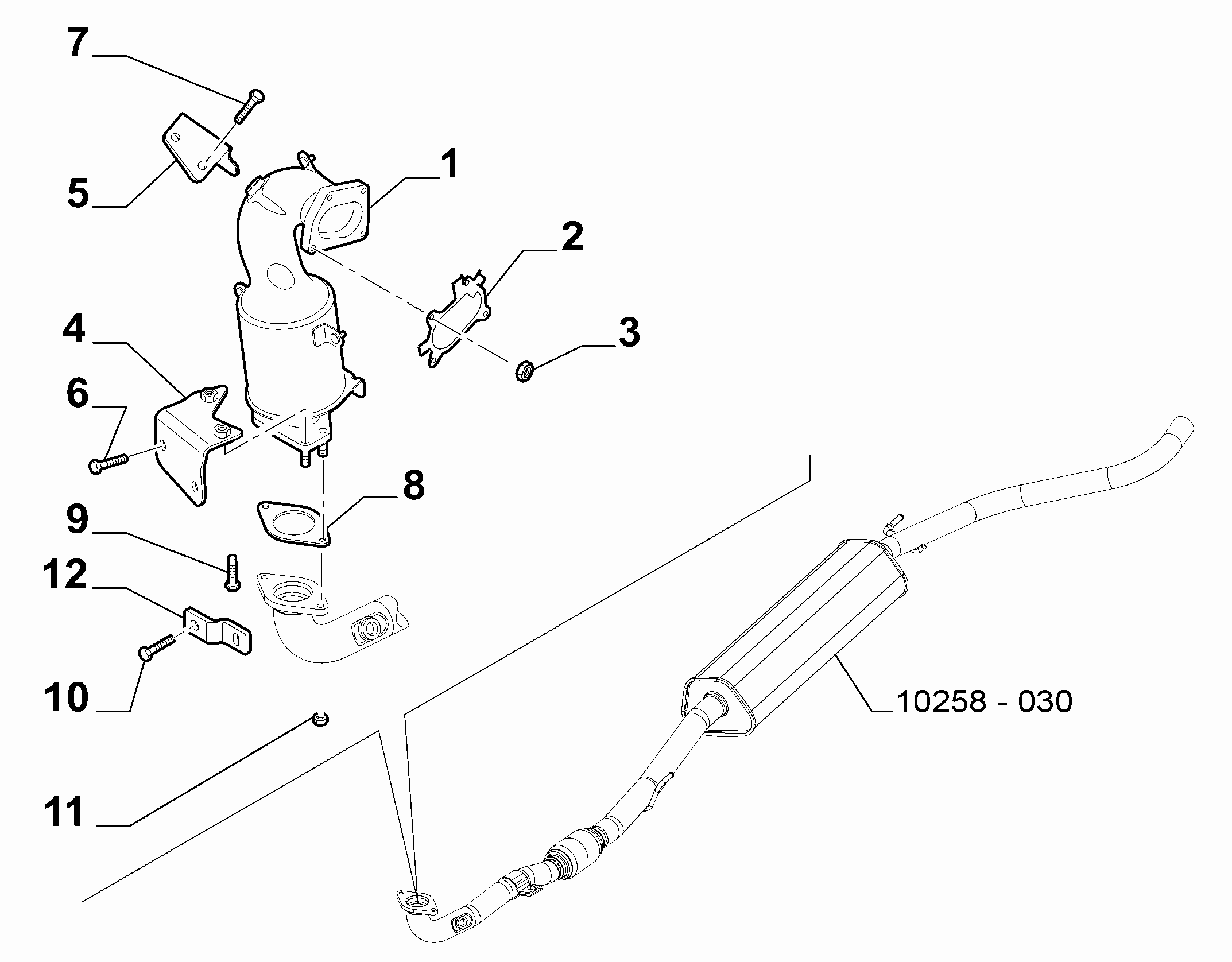 10258-010 FRONT PIPING