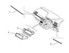 70502-020 DASHBOARD INSTRUMENT HOLDER DIALS