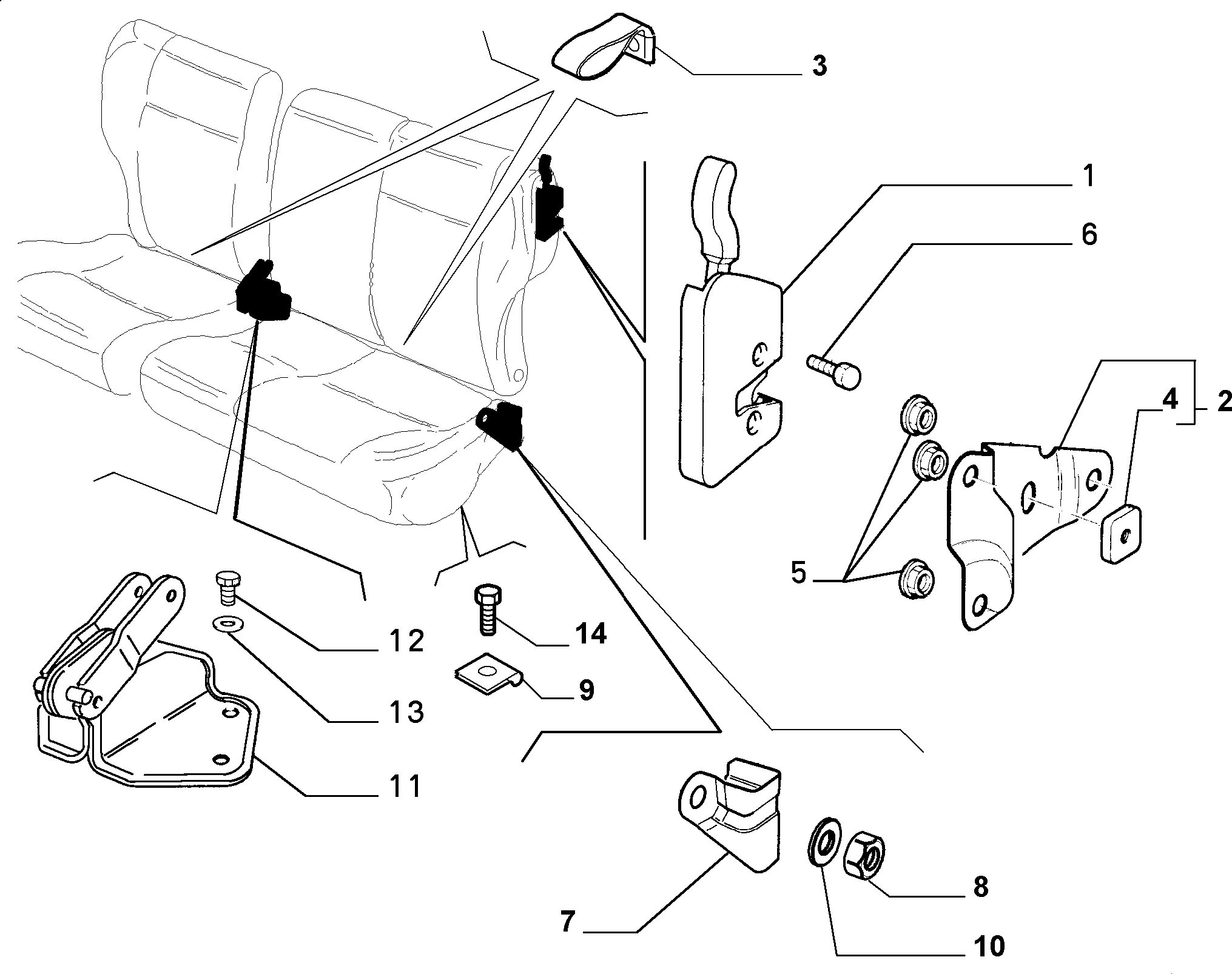 70613/05 REAR SEAT