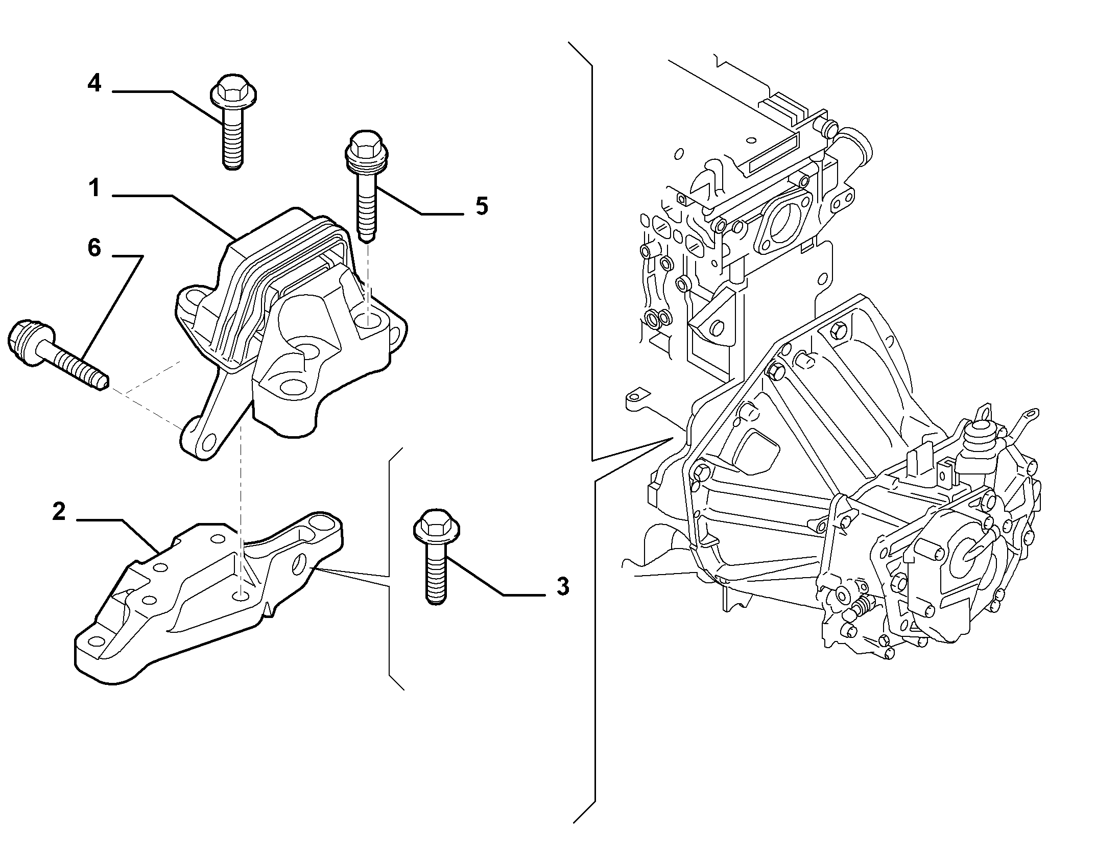 10002-020 GEARBOX INLET SCREW ANCHOR SUSPENSION