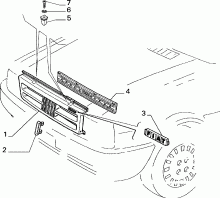 70722/01 РЕШЕТКА РАДИАТОРА 