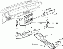 70504/00 ПАНЕЛЬ ПРИБ.(ТУННЕЛЬ) 
