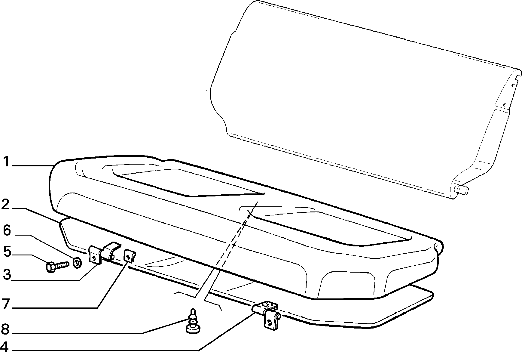 70613/00 REAR SEAT 