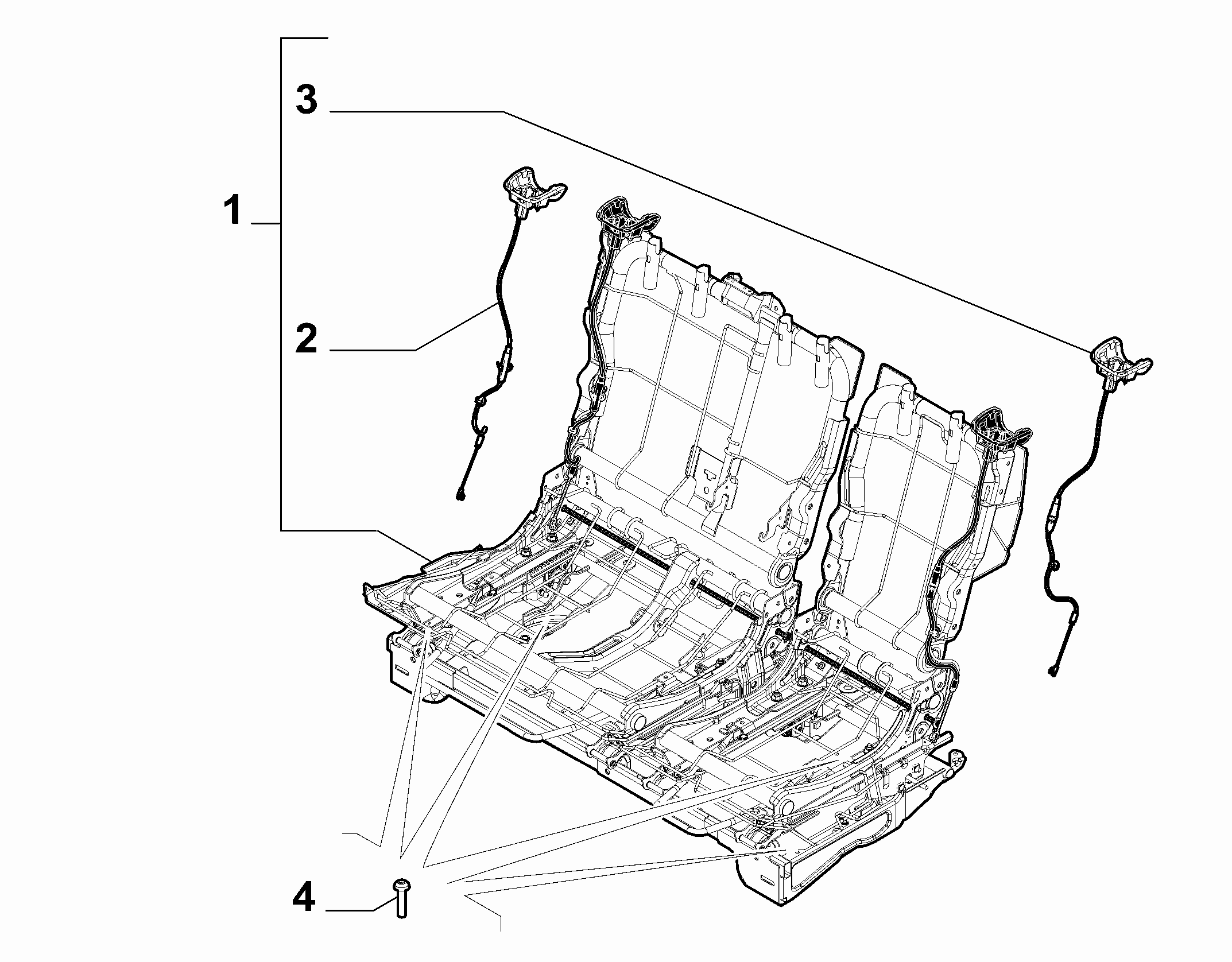 70613-020 REAR SEAT FRAME
