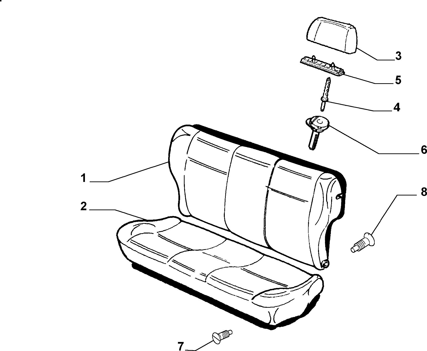 70613/01 REAR SEAT