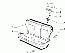 70613/01 REAR SEAT