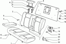 70613/00 REAR SEAT 