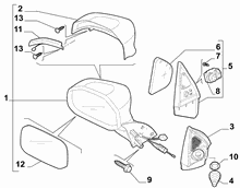 70740-020 WING MIRRORS