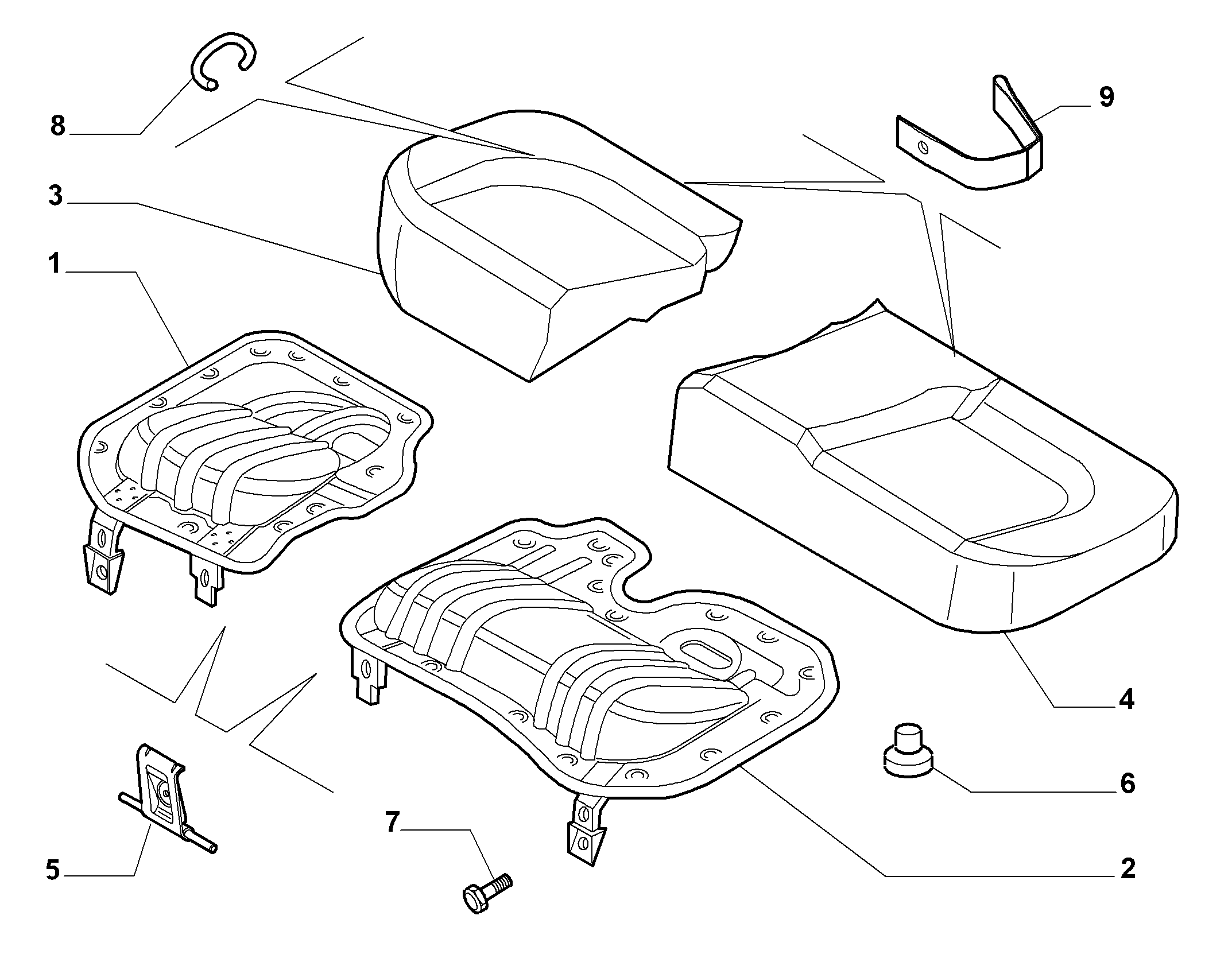 70613/10 REAR SEAT