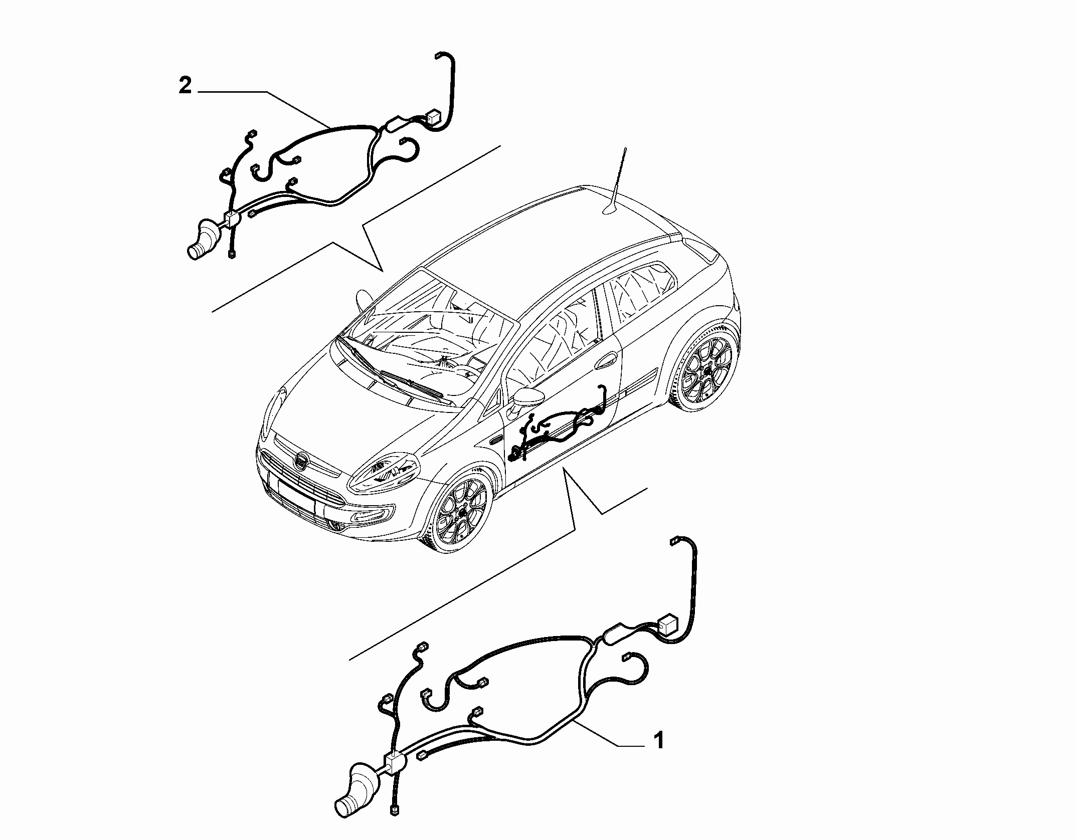 55526-010 FRONT DOOR HARNESS