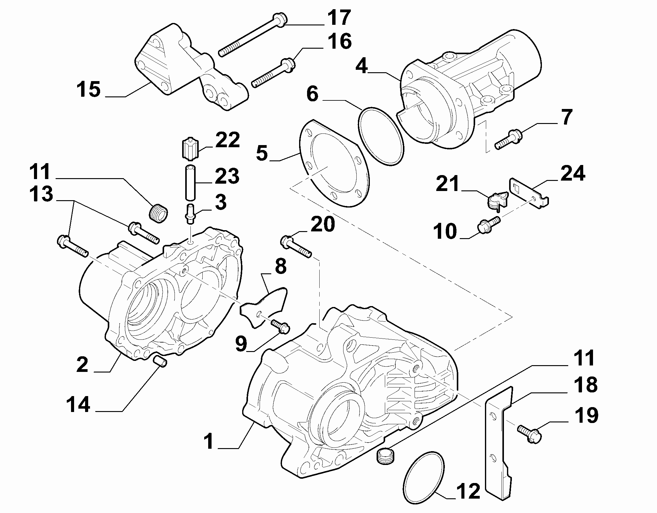 27403-010 FRONT AXLE AND POWER TAKE-OFF