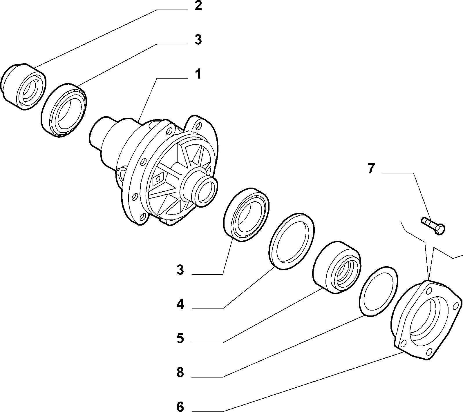 21220-010 GEARING AND HALF CRANKSHAFT