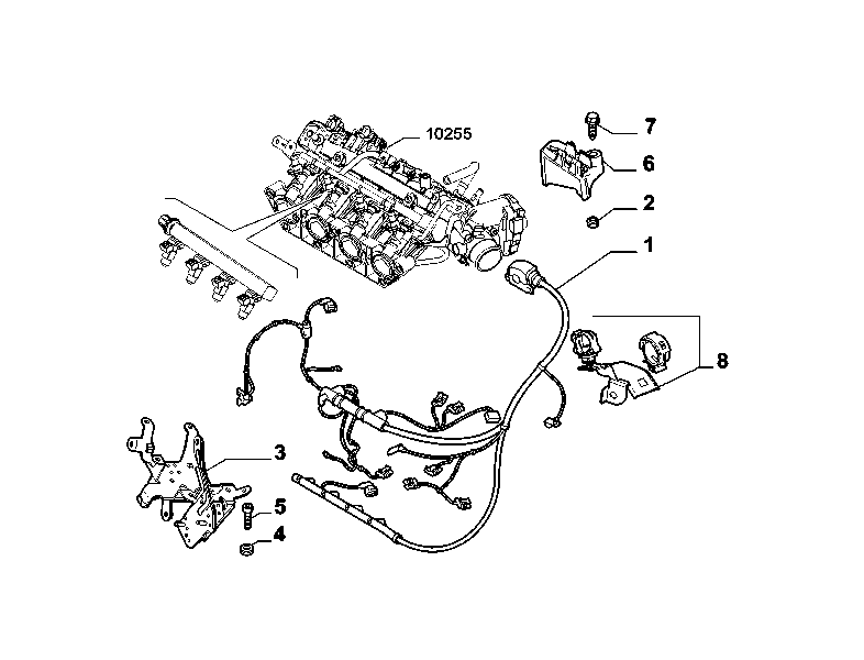 10226-040 ENGINE HARNESS AND SUPPORTS
