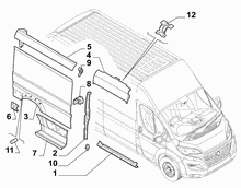 70020-040 OUTER SIDE PANEL FOR COMMERCIAL VEHICLES
