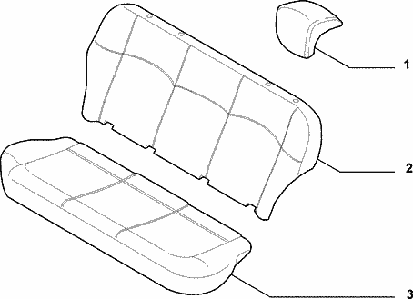 70615/00 REAR SEAT LINING