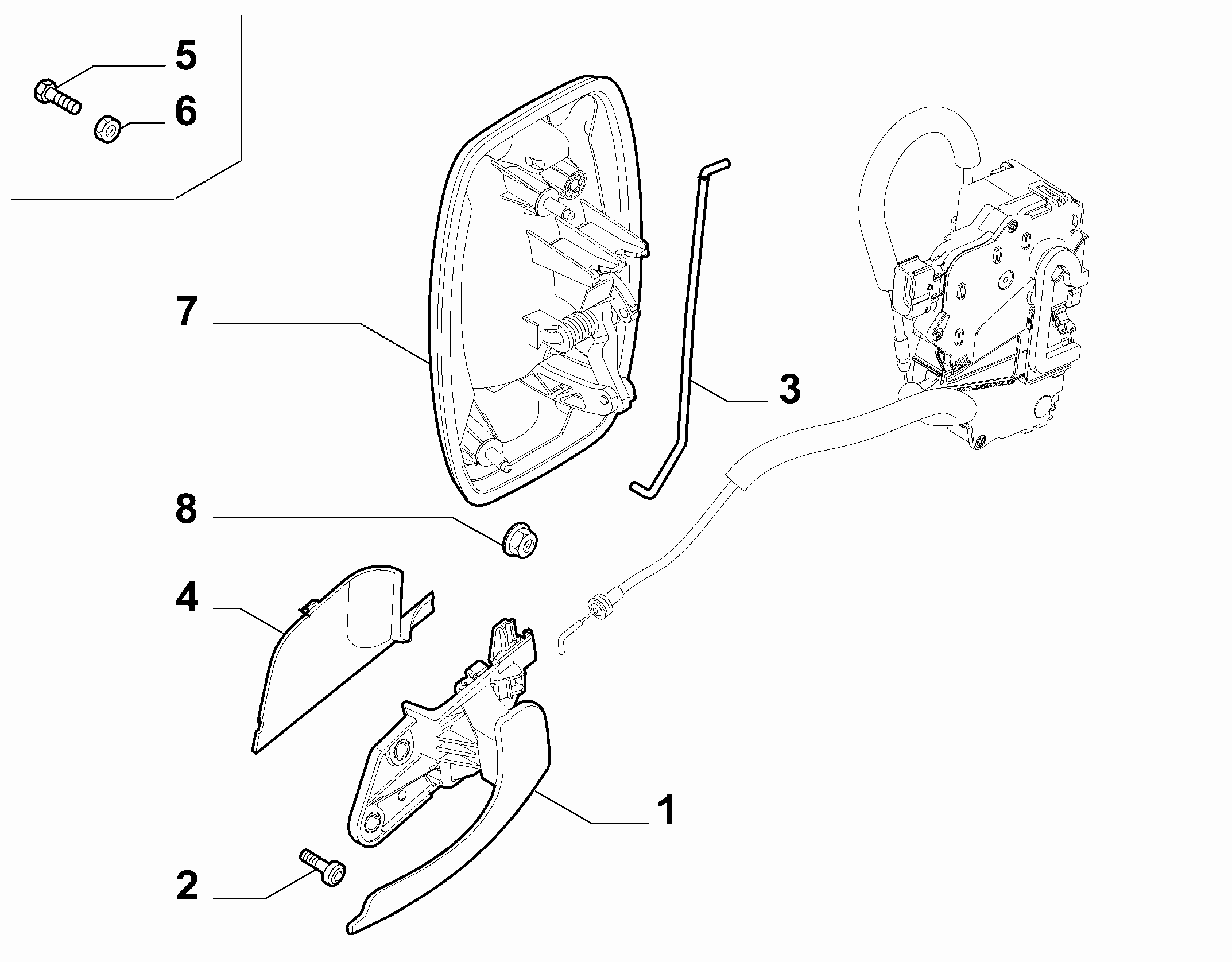 70129-060 FRONT DOOR HANDLE