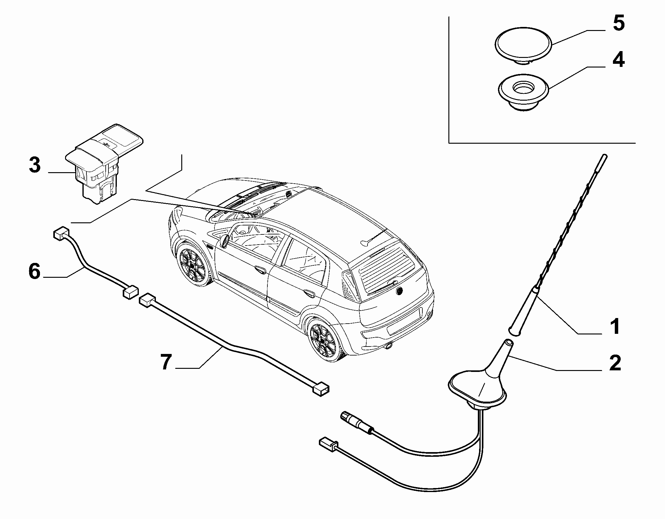 55521-030 AERIAL AND WIRING
