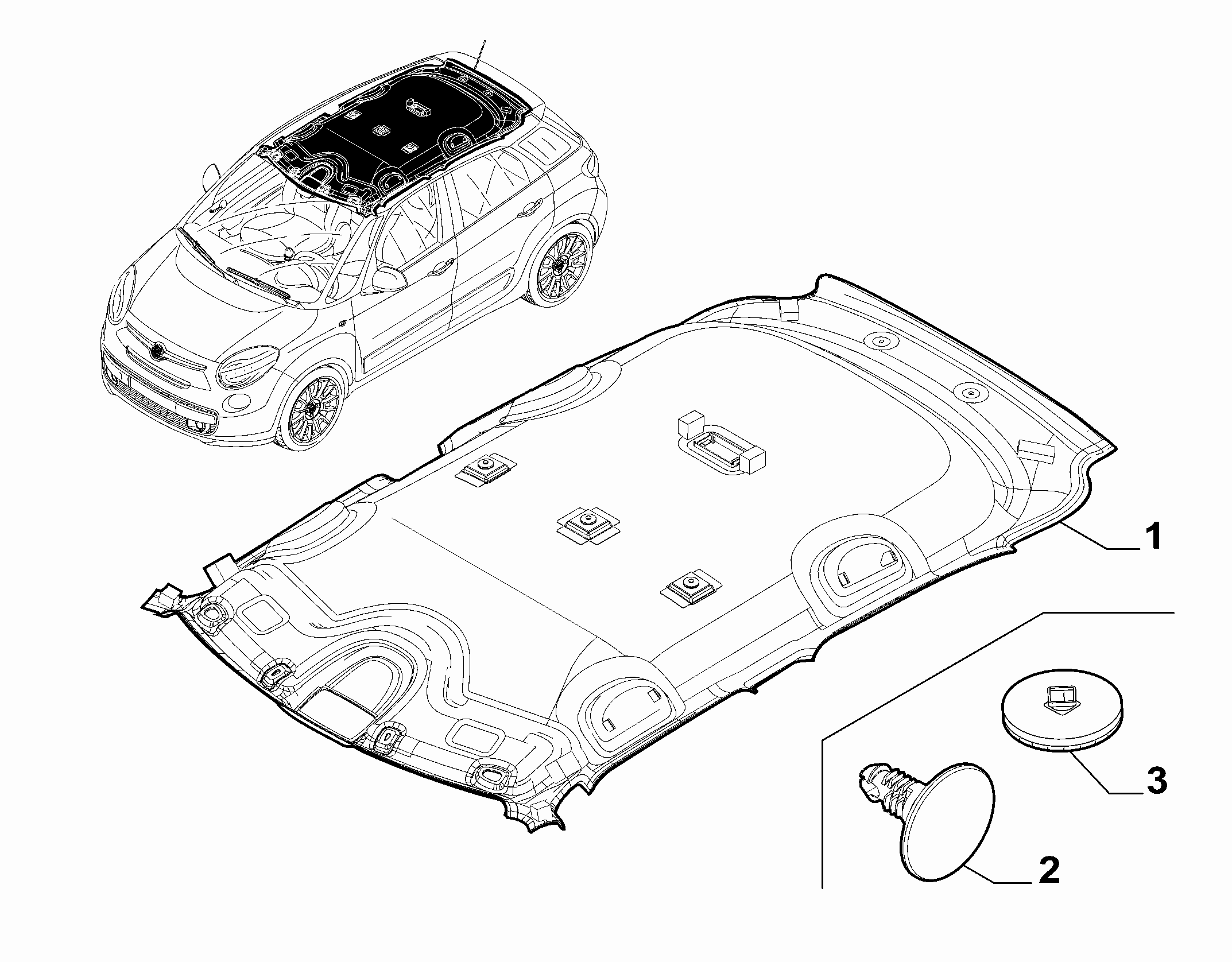 70523-010 INTERNAL ROOF LINING
