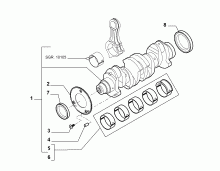 10103-010 ENGINE SHAFT AND HALF BEARING