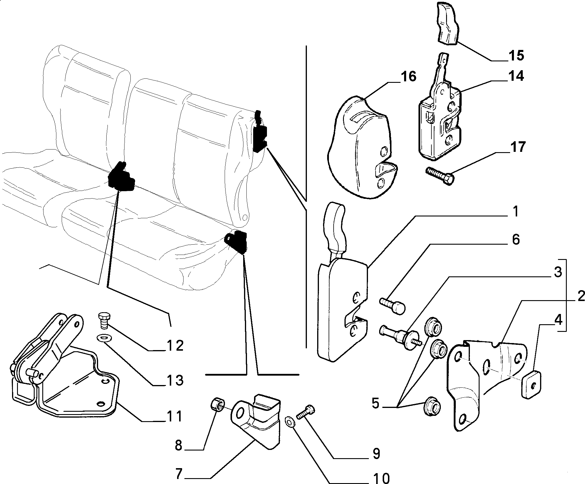 70613/02 REAR SEAT